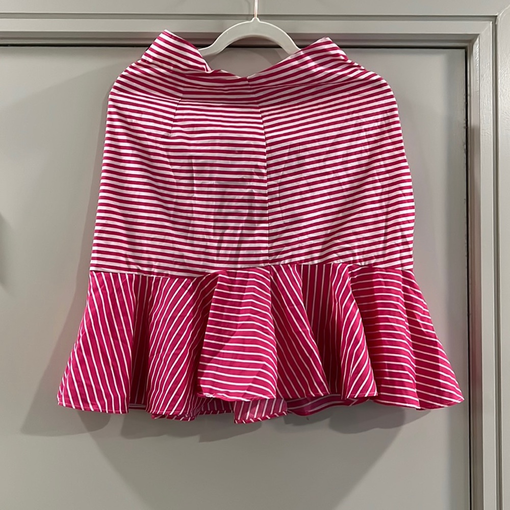 Zara pink peplum skirt